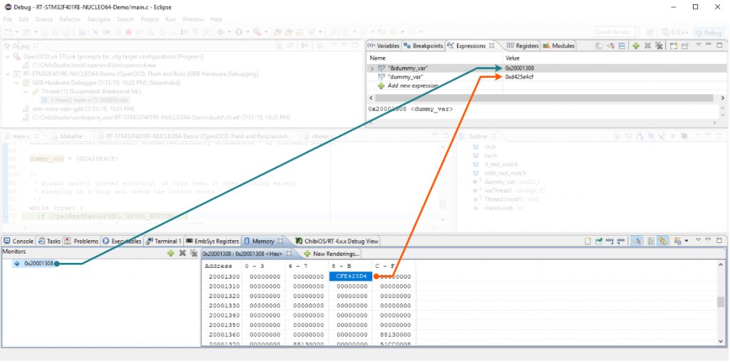 Debugging on STM32 with ChibiStudio: the ultimate guide